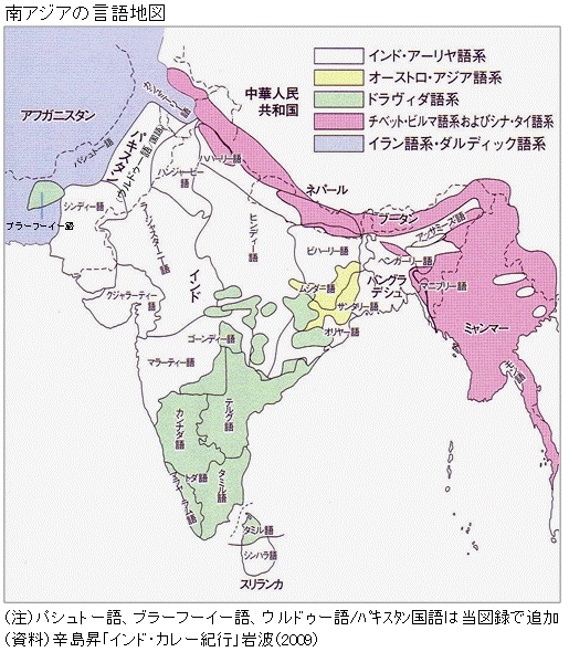図録 南アジア諸国の民族構成